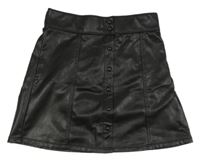 Černá koženková sukn Abercrombie&Fitch