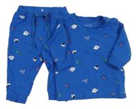 Cobaltovoě modré pyžama s obrázkami name it.