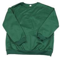 Tmavozelená tepláková mikina SHEIN