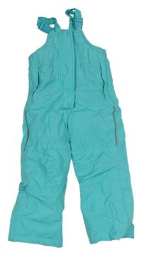 Světletyrkysové šusťákové zimní laclové oteplovačky Lily & Dan