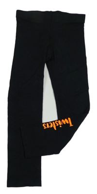 Čierne legíny s nápisom