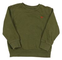 Khaki mikina s dinosaurom Next