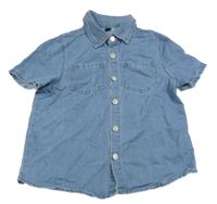 Modrá riflová košile SHEIN