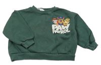 Khakišedá oversize crop mikina s PAW PATROL H&M