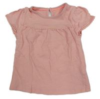 Světlerůžové tričko C&A