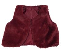 Vínové kožešinové podšité bolérko Matalan