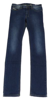 Tmavomodré slim rifle DIESEL