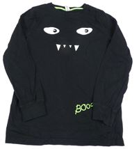 Černé pyžamové triko s příšerkou YIGGA