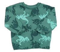 Olivová mikina s dinosaurami PRIMARK