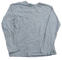 Sivé melírované tričko Benetton