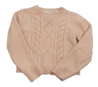 Ružový žinylkový crop sveter Tommy Bahama