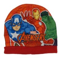 Červená čepice s Avengers Marvel