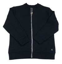 Tmavomodrá rebrovaná prepínaci mikina zn. Next