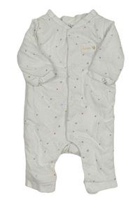 Bílý zateplený overal s hvězdami M&S