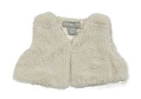 Svetlobéžová kožušinová podšitá vesta Primark