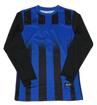 Safírovo-černé pruhované sportovní funkční triko Pendle