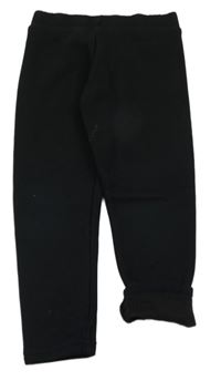 Černé zateplené legíny Primark