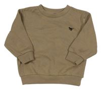 Hnedá mikina s výšivkou Next