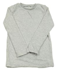 Svetlosivé melírované rebrované spodné tričko F&F