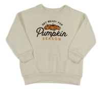 Smotanová mikina s dýněmi a nápisom F&F