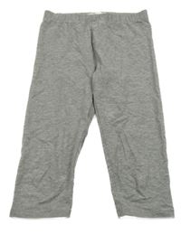 Sivé melírované capri legíny Pocopiano