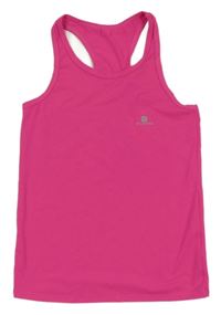 Neonově fuchsiový sportovní funkční top Domyos