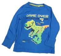 Modré tričko s dinosaurom C&A