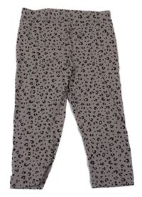 Hnedé vzorované capri legíny H&M