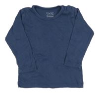 Tmavomodré tričko H&M