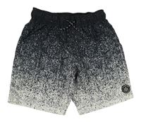 Čierno-biele flekaté plážové kraťasy Primark