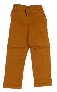 Hnedé plátenné skinny nohavice zn. Pep&Co