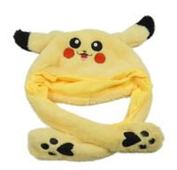 Žlutá chlupatá čepice - Pikachu