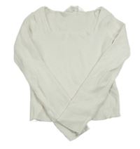 Biele úpletové crop tričko H&M