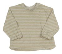 Béžovo-sivé pruhované tričko Next