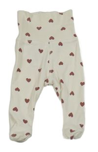 Smetanové polodpuky so srdiečkami H&M