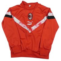 Červená sportovní mikina s logem Puma