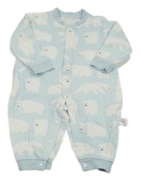 Světlemodrý overal s medvědy 