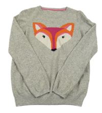 Šedý kašmírový svetr s liškou M&S