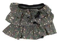 Strieborná flitrová vrstvená sukňa Dunnes