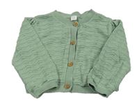 Zelený perforovaný prepínaci sveter M&S