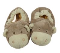 Hnědé plyšové capáčky vel. 19