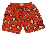 Červené plážové kraťasy so Spidermanem Primark