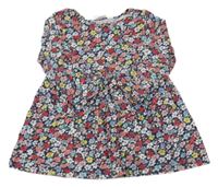 Farebné kvetované šaty H&M