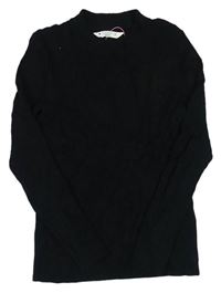 Čierny rebrovaný sveter Matalan