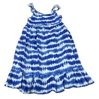 Modro-svetlomodré batikované šaty Tommy Bahama