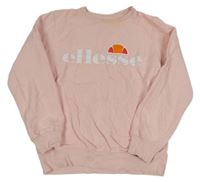 Svetloružová mikina s logom Ellesse