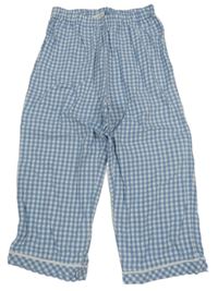 Modro-biele kockované pyžamové nohavice John Lewis