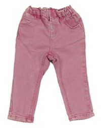 Růžové skinny rifle Primark