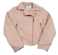 Růžový koženkový crop křivák Primark