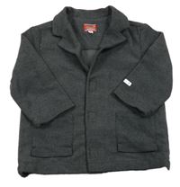 Tmavošedý flaušový jarní kabátek Mexx